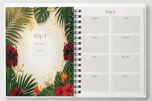 Travel Outfit Planner | The OverPacker Edition™ | Vacation Planner | Digital Download | Hibiscus Dreams Collection
