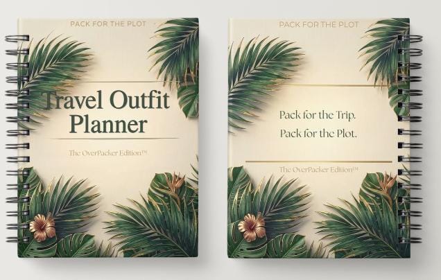 Travel Outfit Planner | The OverPacker Edition™ | Vacation Planner | Digital Download | Tropical Luxe Collection