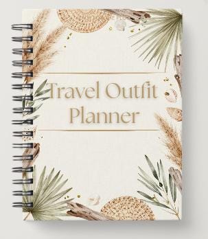 Travel Outfit Planner | Basic Edition | Vacation Planner | Digital Download | Coastal Escape Collection