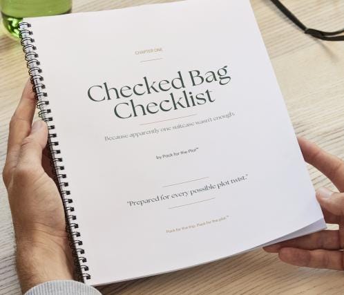Checked Bag Checklist | Packing Checklist | Travel Planner Printable | Digital Download | Vacation Planner | Pack for the Plot™