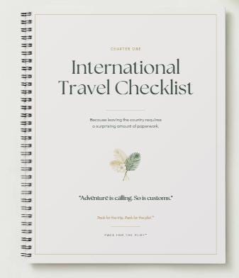 International Travel Checklist | Travel Planner Printable | Vacation Checklist | Digital Download | GoodNotes Planner | Pack for the Plot™