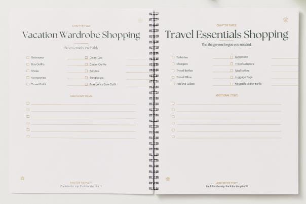 Vacation Shopping List | Travel Shopping Planner | Vacation Planner Printable | Digital Download | GoodNotes Planner | Pack for the Plot™