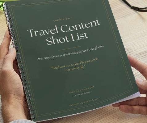 Travel Content Shot List | Vacation Photo Checklist | Travel Photography Planner | Digital Download | GoodNotes Planner | Pack for the Plot™