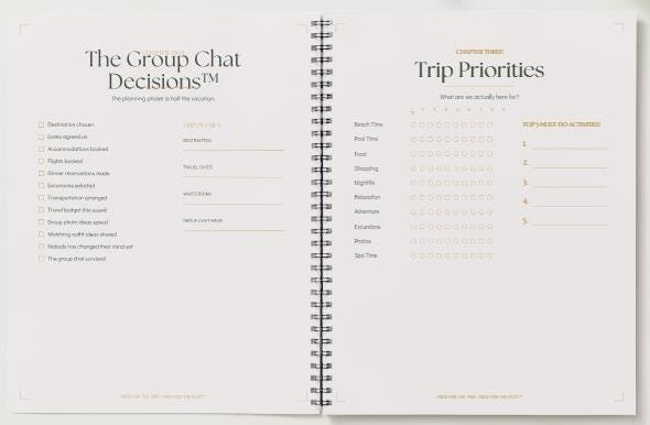 Girls Trip Planner | Girls Vacation Planner | Bachelorette Trip Planner | Travel Planner Printable | GoodNotes Planner | Pack for the Plot™