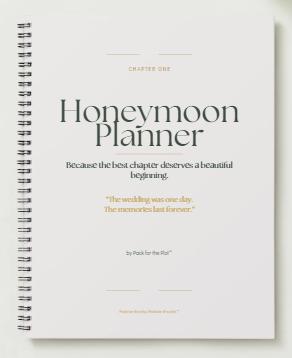 Honeymoon Planner | Honeymoon Travel Planner | Wedding Vacation Planner | Digital Download | GoodNotes Planner | Pack for the Plot™