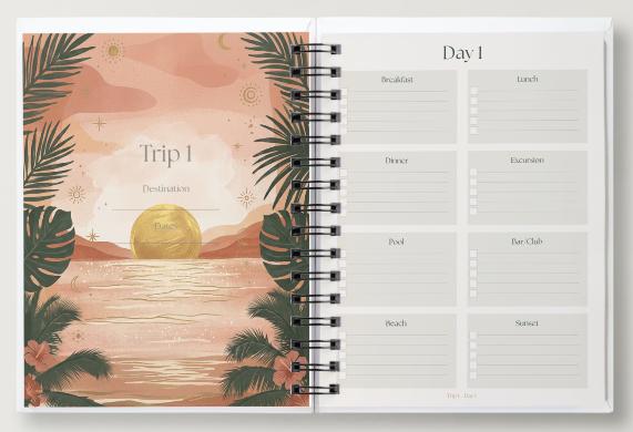 Travel Outfit Planner | Golden Hour Edition™ | OverPacker Collection | Vacation Packing Planner PDF | Pack for the Plot