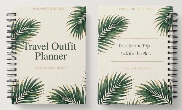 Travel Outfit Planner | The OverPacker Edition™ | Vacation Planner | Digital Download | Island Luxe Collection