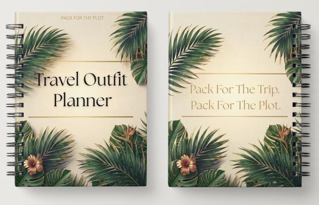 Travel Outfit Planner | Basic Edition | Vacation Planner | Digital Download | Tropical Luxe Collection