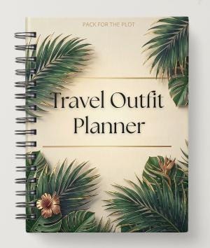 Travel Outfit Planner | Basic Edition | Vacation Planner | Digital Download | Tropical Luxe Collection