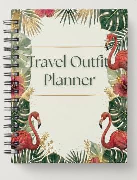 Travel Outfit Planner | Basic Edition | Vacation Planner | Digital Download | Flamingo Escape Collection