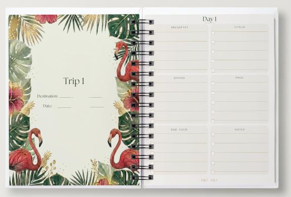 Travel Outfit Planner | Basic Edition | Vacation Planner | Digital Download | Flamingo Escape Collection