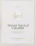 Airport Survival Checklist | Travel Checklist | Printable Travel Planner | Digital Download | GoodNotes Planner | Pack for the Plot™