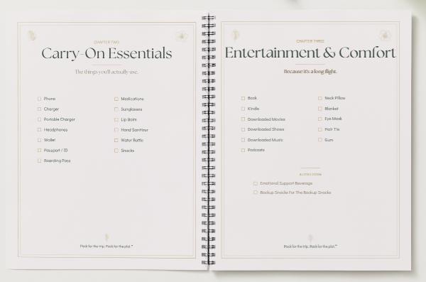Carry-On Checklist | Travel Checklist | Printable Travel Planner | Digital Download | GoodNotes Planner | Pack for the Plot™