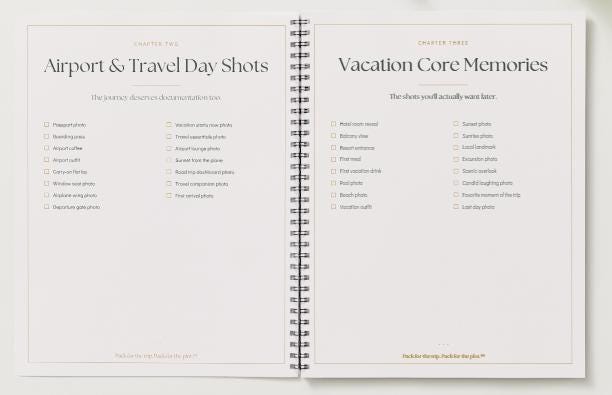 Travel Content Shot List | Vacation Photo Checklist | Travel Photography Planner | Digital Download | GoodNotes Planner | Pack for the Plot™