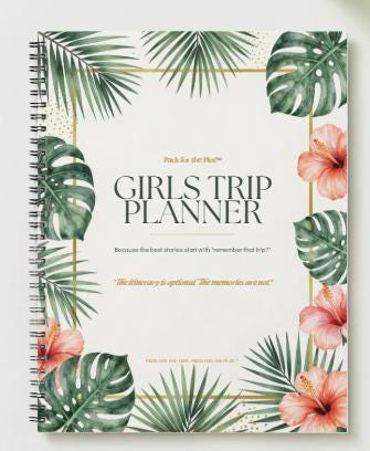 Girls Trip Planner | Girls Vacation Planner | Bachelorette Trip Planner | Travel Planner Printable | GoodNotes Planner | Pack for the Plot™