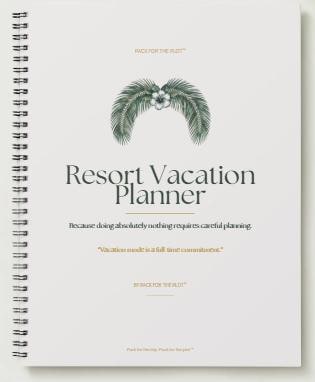 Resort Vacay Planner | All Inclusive Vacation Planner | Beach Vacation Planner | Digital Download | GoodNotes Planner | Pack for the Plot™