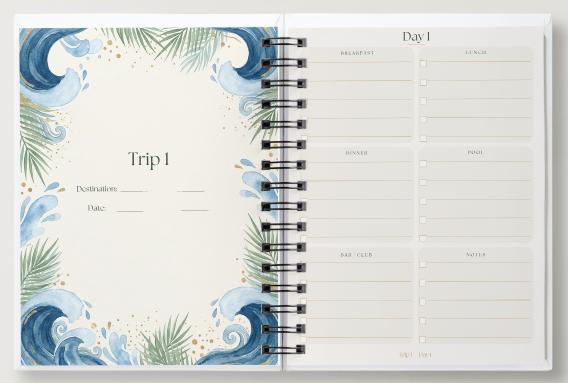 Travel Outfit Planner | Ocean Breeze Edition™ | Vacation Outfit Planner | Travel Wardrobe Organizer | Digital Download | Pack for the Plot™