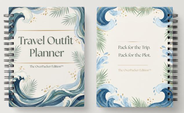 Travel Outfit Planner | Ocean Breeze | OverPacker Edition™ | Vacation Packing Planner PDF | Travel Wardrobe Organizer | Pack for the Plot™